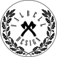 Das Valbell Design Logo beinhaltet einen Kranz aus unserem Lieblingsholz, der Eiche und zwei gekreuzte Zimmermannsbeile